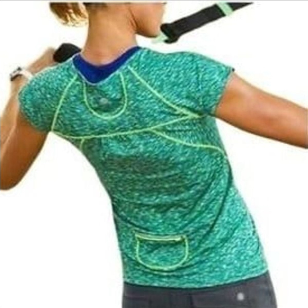 Athleta Space Dye short Sleeve Tee